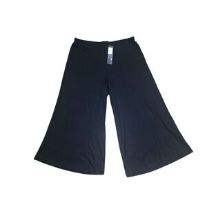 Nally & Millie Black Wide Leg Palazzo Pants N144641 Small Made in USA NEW B3